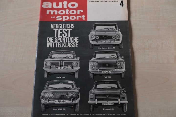 Deckblatt Auto Motor und Sport (04/1963)